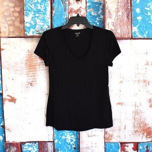 Women's Old Navy UltraLite Scoop-Neck Performance Top Activewear XS PETITE Black
